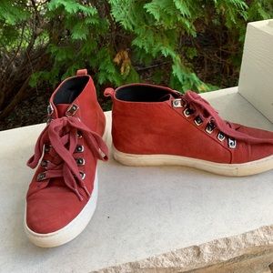 Kenneth Cole Red Suede Shoes